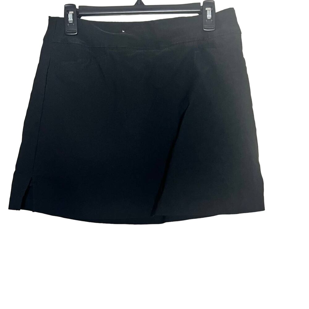 Lady Hagan Black Golf Tennis Athletic pull on elastic waist Skort Size 6